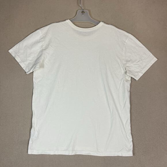Standard Issue T Shirt Mens M Ivory Short Sleeve Crew Neck Regular Fit Cotton - Picture 8 of 9